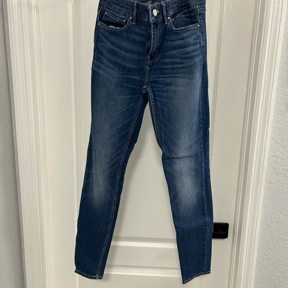 White House Black Market Dark Blue Skinny Jeans